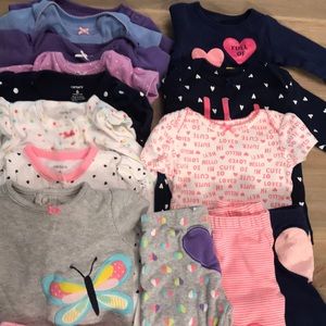 15 piece Carter’s baby girl bundle